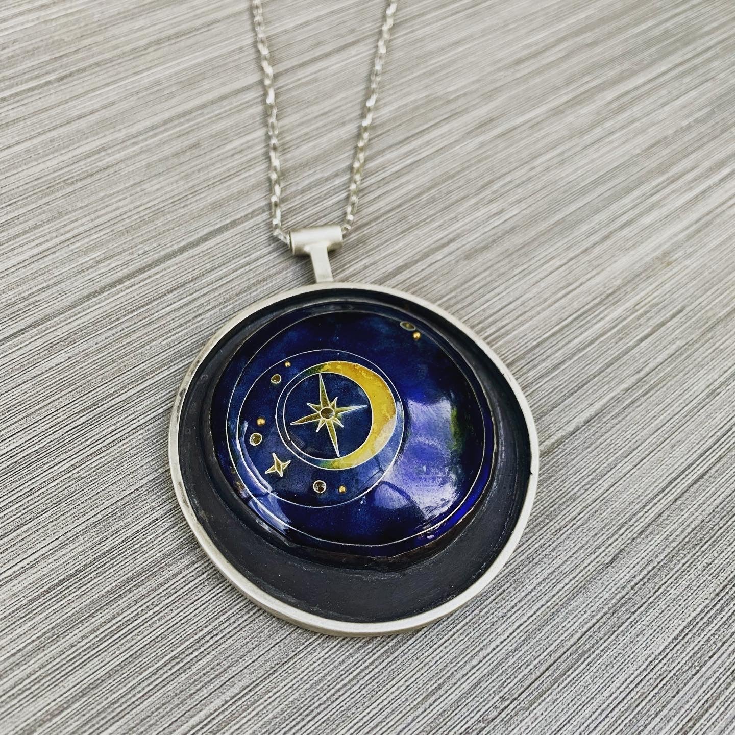 Celestial Cloisonne Pendant