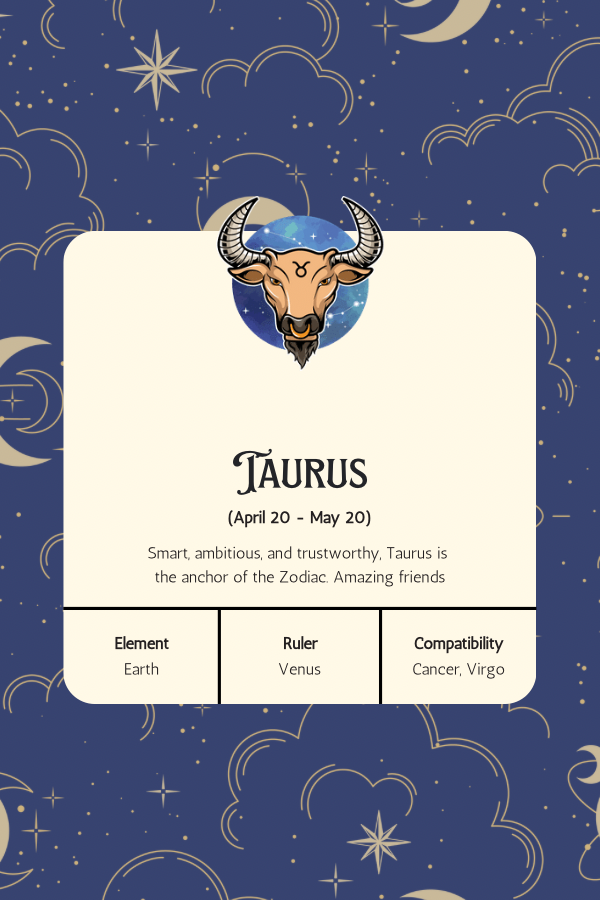 Zodiac Taurus Token Charm