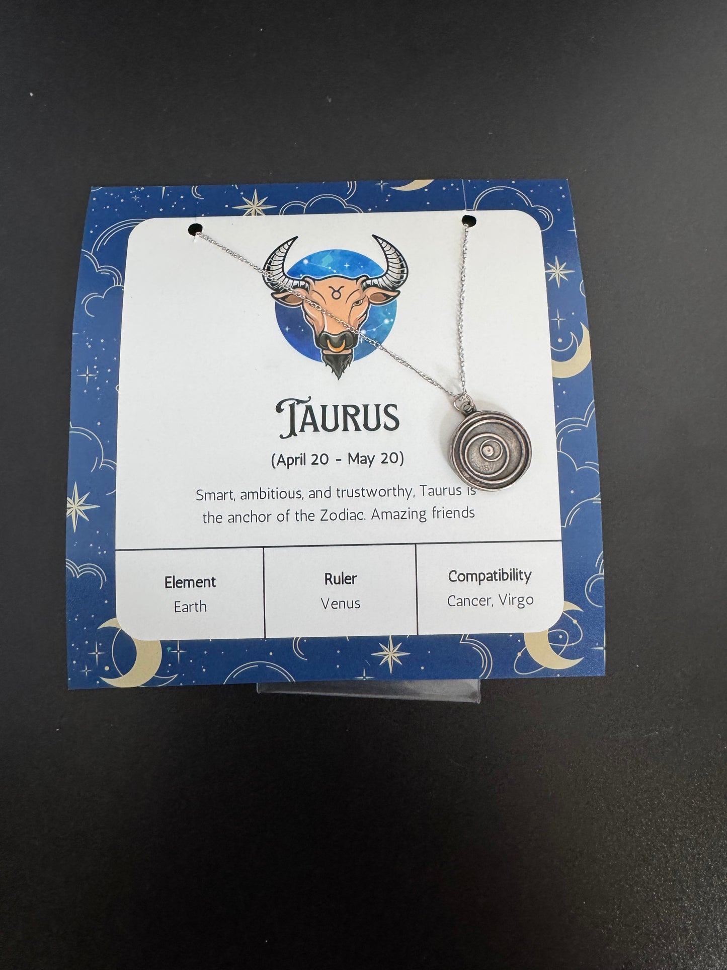 Zodiac Taurus Token Charm