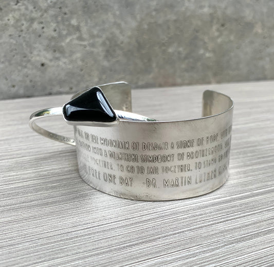 Dr Martin Luther King Cuff Bracelet Set