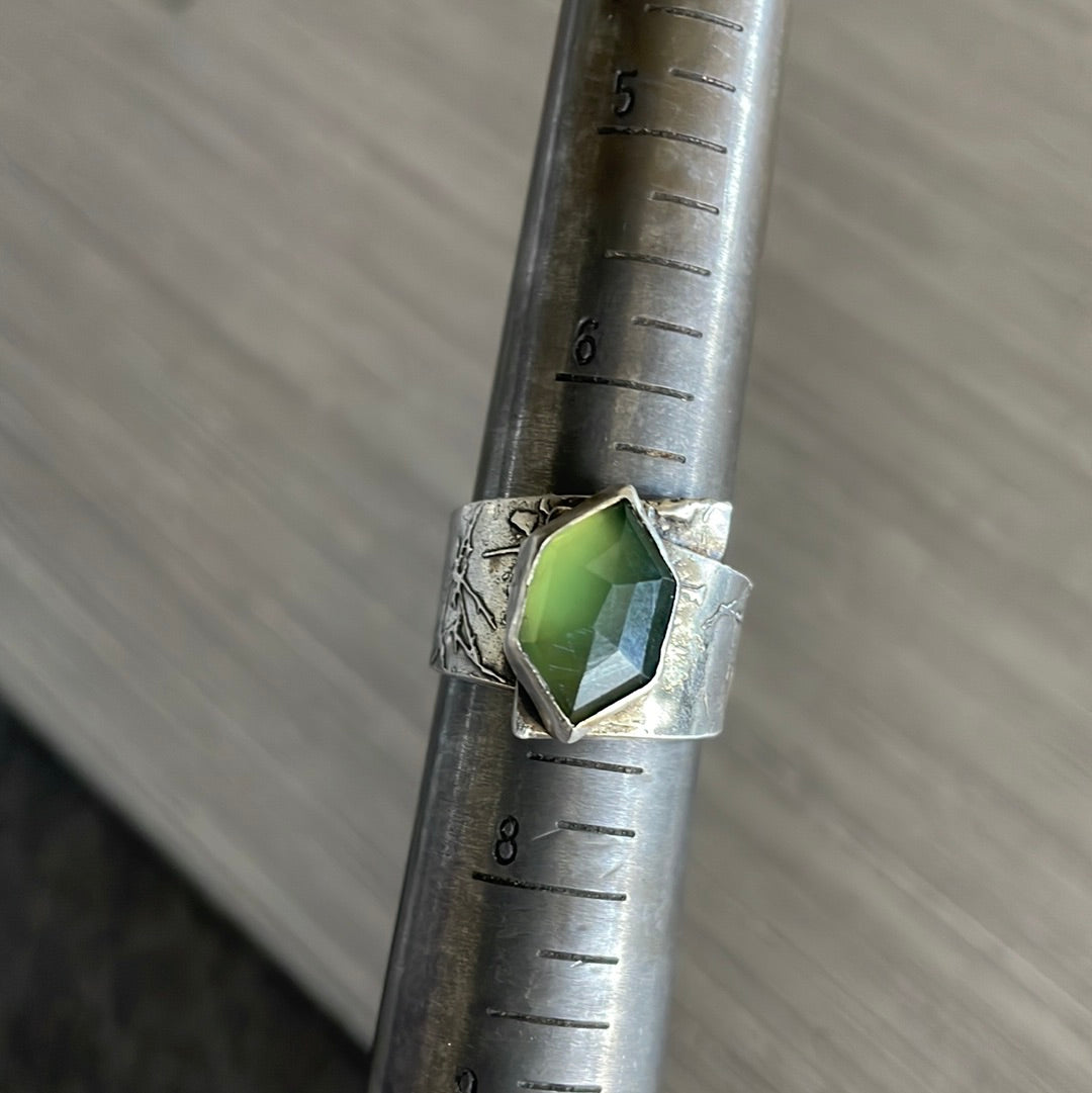 Serpentine Overlap Ring Sz 7
