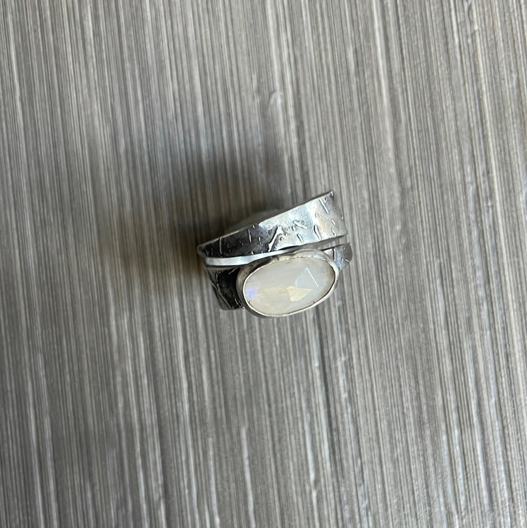 Moonstone Wrap Ring 7-8