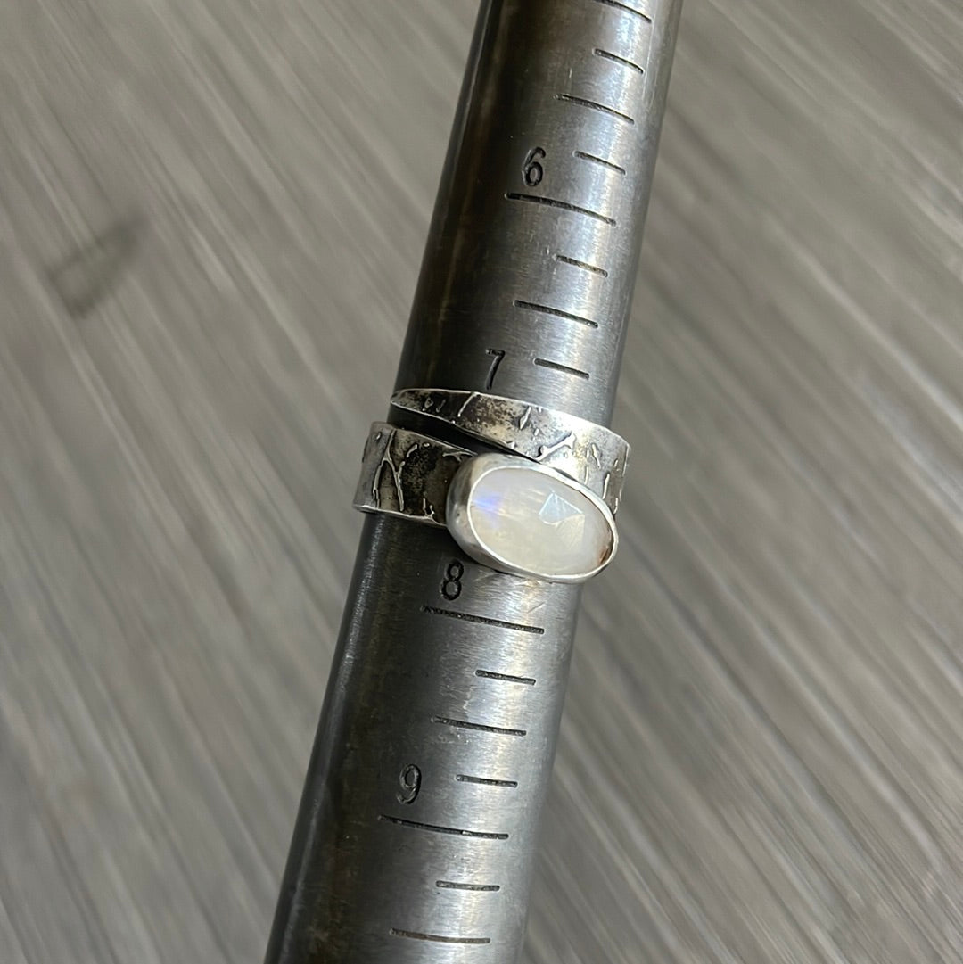 Moonstone Wrap Ring 7-8