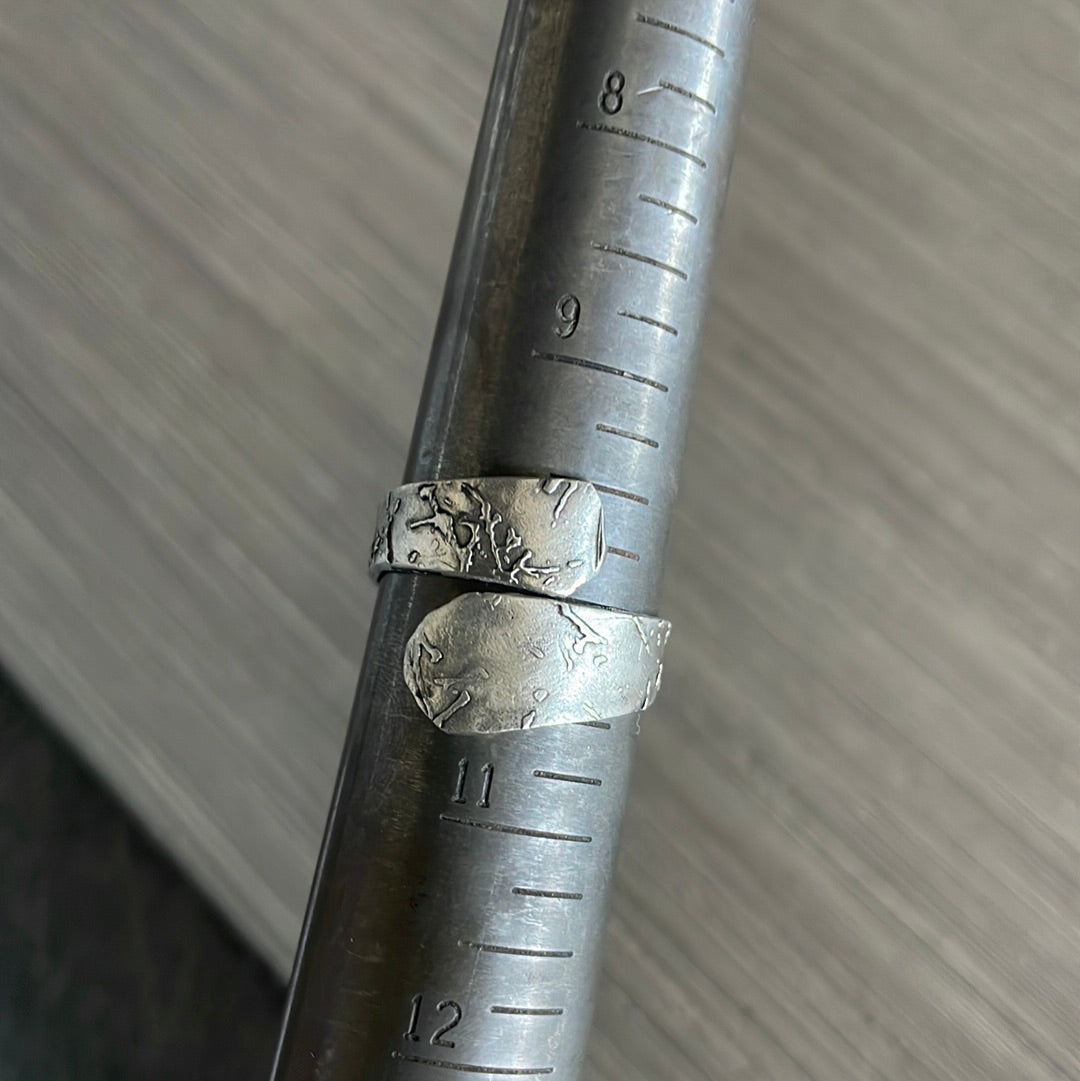 Texture Wrap Adj Ring sz 9-11
