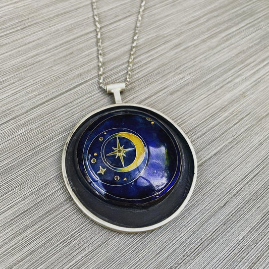 Celestial Cloisonne Pendant