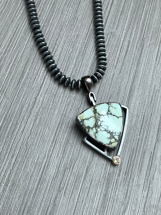 Prince Variscite Pendant Necklace